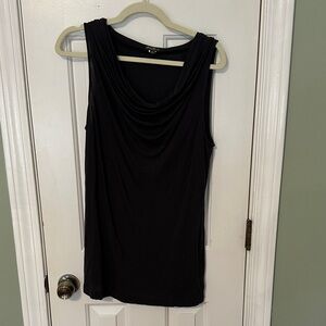 Eddie Bauer Black Draped Tank Top